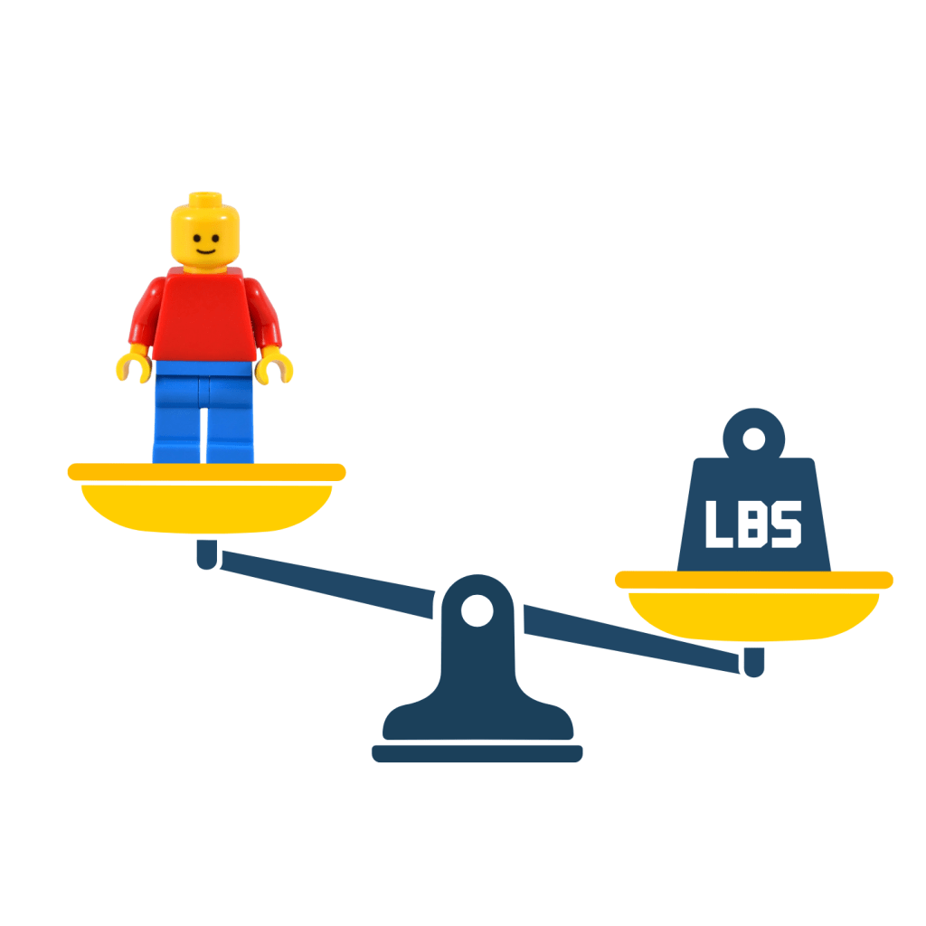 LEGO® Minifigure On Balance Scale