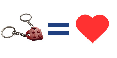 The LEGO® Heart Keychain Is Quite Possibly The Most Affordable And Aesthetic Gift To Give To A Loved One